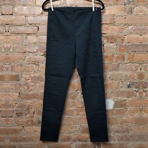 High waisted super skinny stretchy black pants